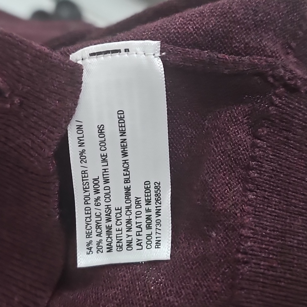 a new day Deep Plum V-Neck Button Cardigan - Picture 4 of 5